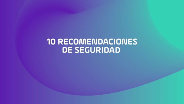 Recomendaciones de seguridad para Semana Santa