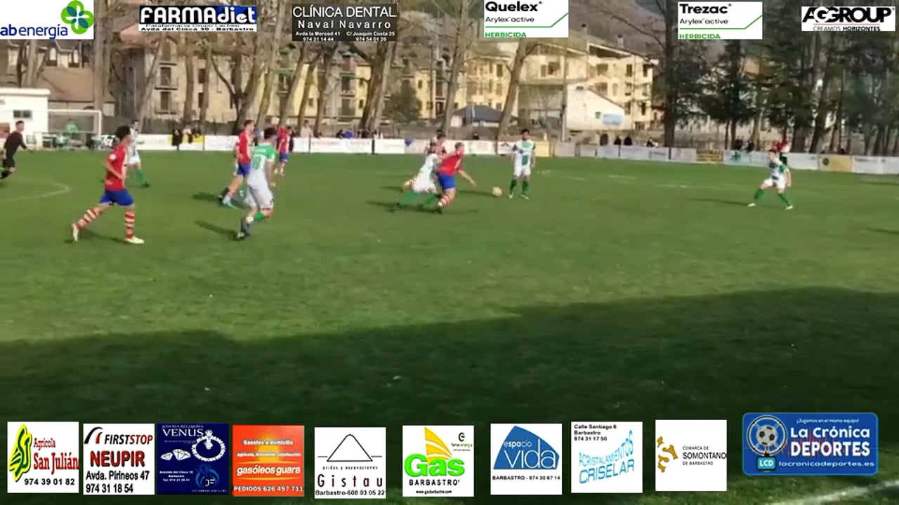 (RESUMEN y GOL) UD Biescas 0-1 UD Barbastro / Jornada 31 / 3ª División