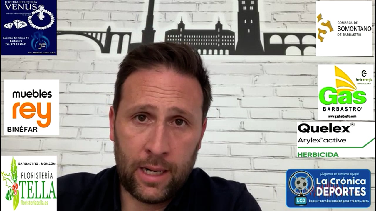 DANIEL GONZÁLEZ (Entrenador Calamocha) CD Caspe 2-1 CF Calamocha / Jornada 31 / 3ª División