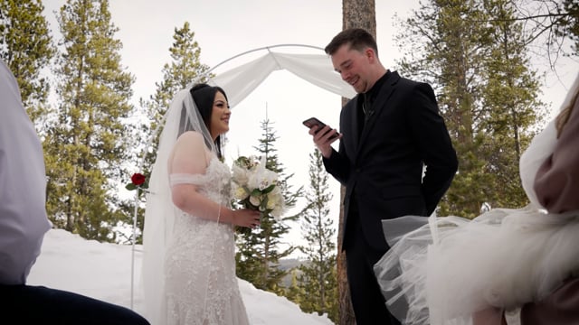 Kathleen & Brady Wedding Elopement Celebration Highlights - Breckenridge,  CO_033122