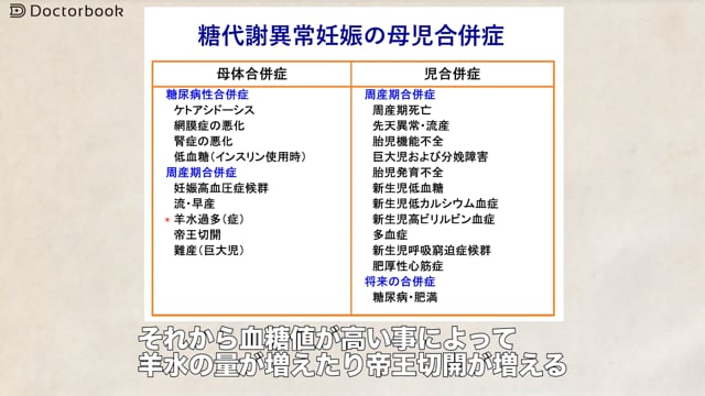 妊娠糖尿病の疾患概要と注意すべき合併症