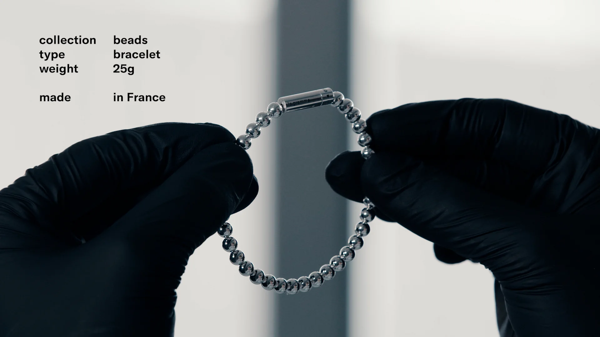 Le Gramme bracelet le beads le 25g Le Gramme Le 25g ビーズ