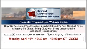 Preparedness Webinar Series: Colorado's Marshall Fire Evacuation