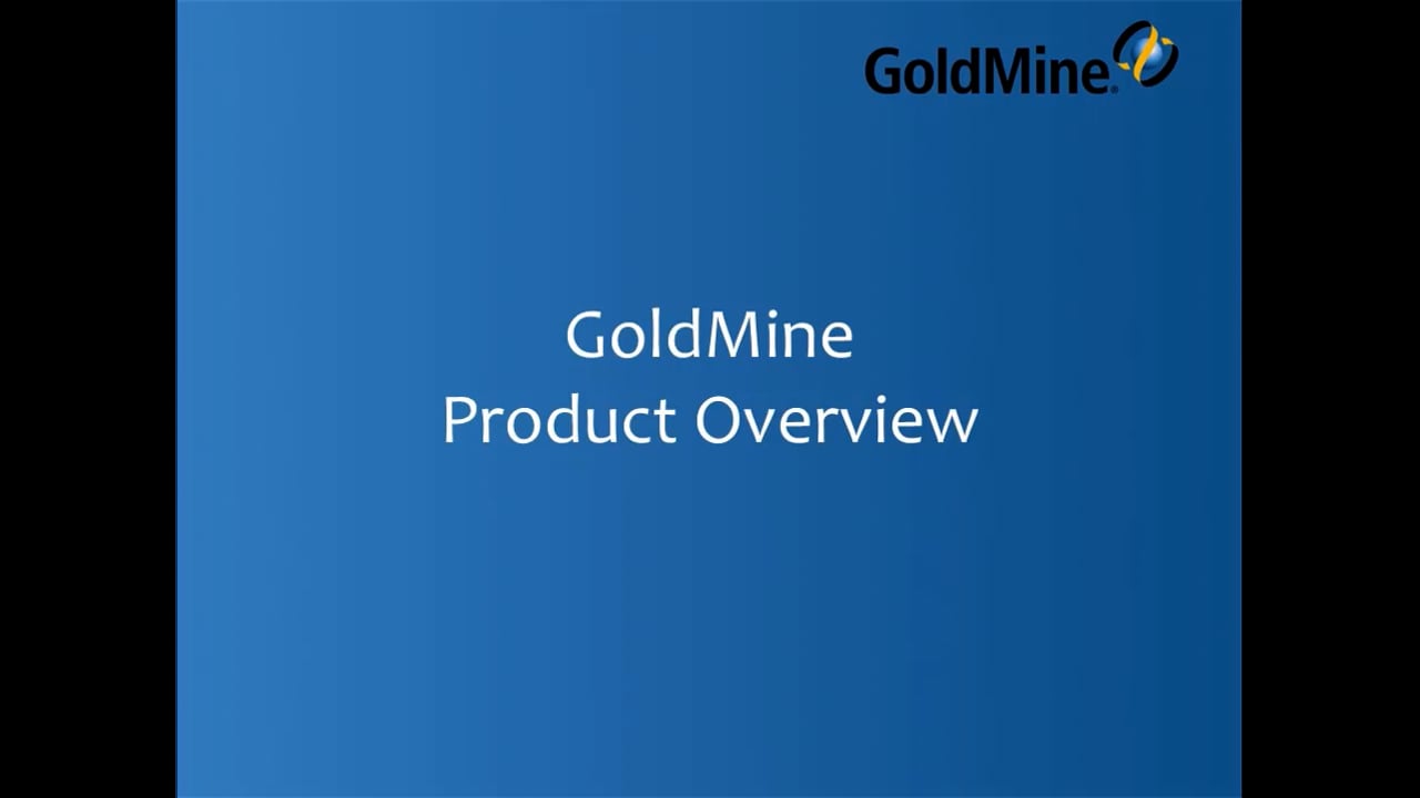 GoldMine Overview Demo