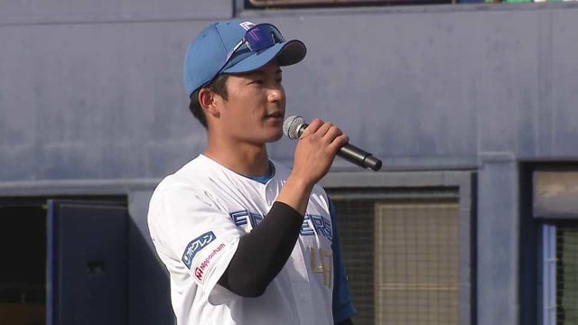 【ファーム】ファイターズ・水野達稀選手 ヒーローインタビュー 2022年4月13日  北海道日本ハムファイターズ 対 東北楽天ゴールデンイーグルス