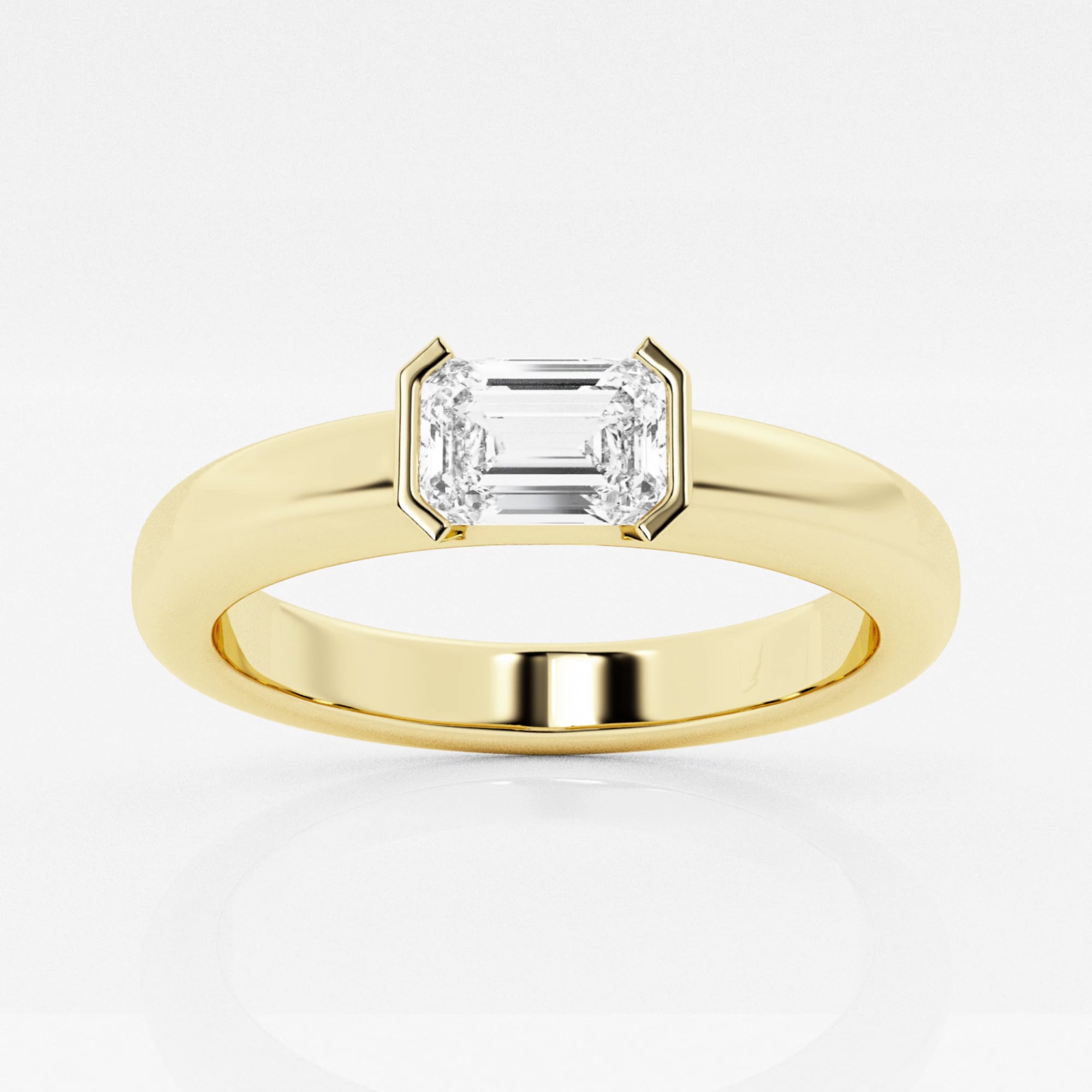 product video for näas 1/2 ctw Emerald Lab Grown Diamond East-West Stackable Ring