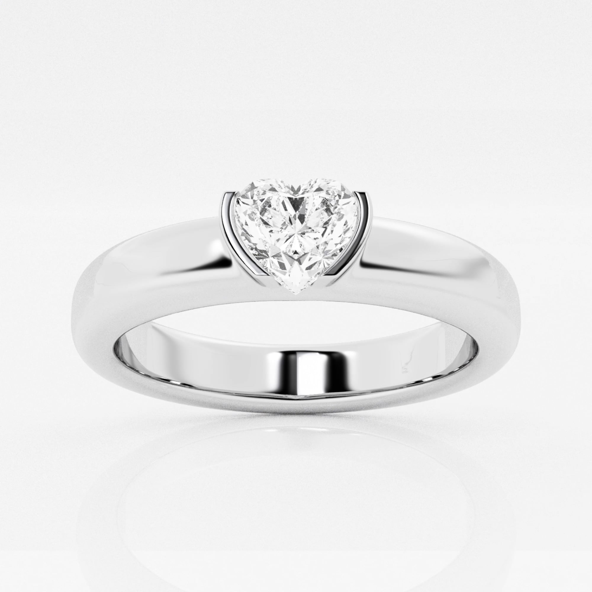 product video for näas 1/2 ctw Heart Lab Grown Diamond Half Bezel Stackable Ring