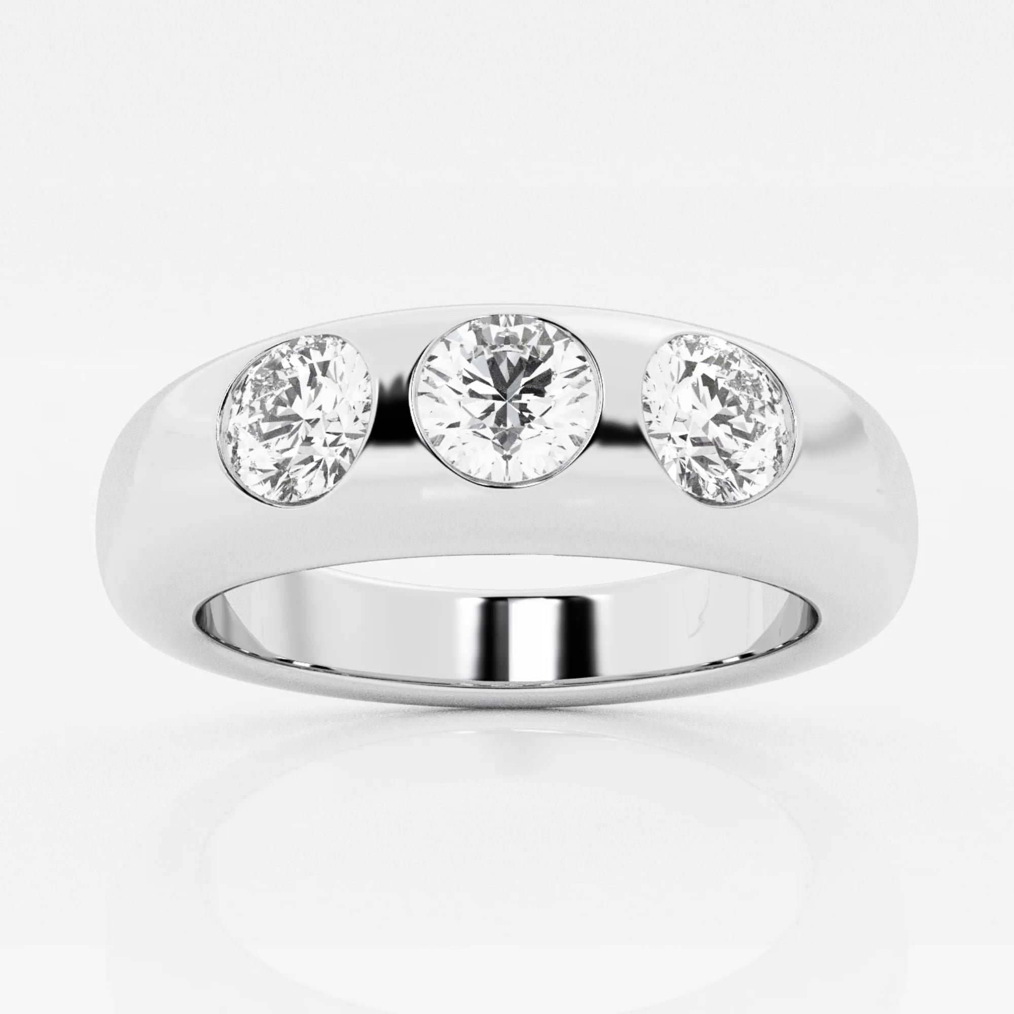 product video for näas 1 ctw Round Lab Grown Diamond Domed Bezel Stackable Ring