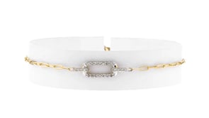 20 ct. t.w. Diamond Paper Clip Link Bracelet in 14kt Yellow Gold