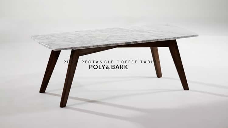 Poly and online bark coffee table