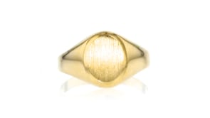 14kt Yellow Gold Personalized Signet Ring