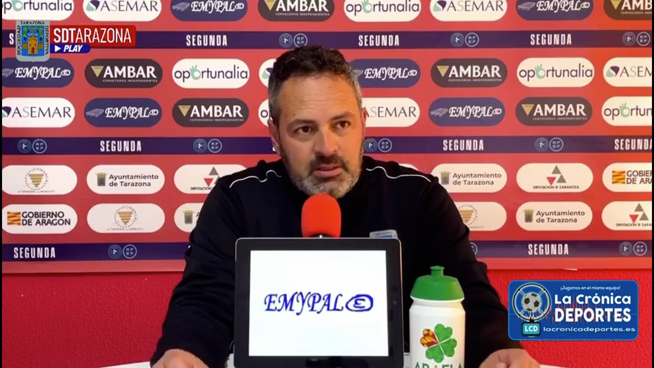 LA PREVIA / SD Tarazona - CD Brea / DAVID NAVARRO (Entrenador Tarazona) J 30 / 2ª RFEF - Grupo 3 / Fuente: Facebook SD Tarazona