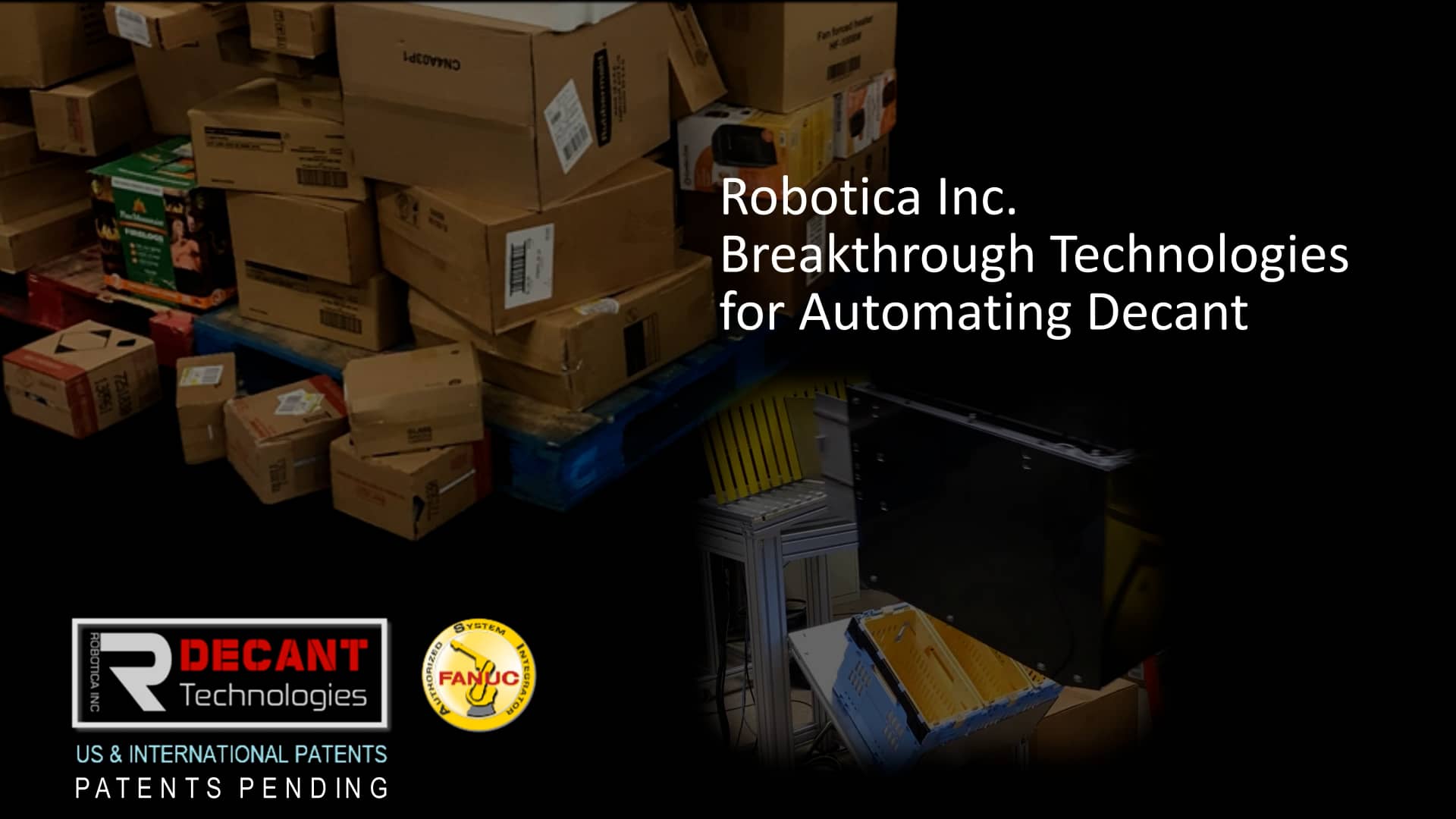 Robotic Decanting Automation for Warehousing Design & Assembly