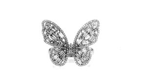 1.00 ct. t.w. Diamond Butterfly Ring in 14kt White Gold