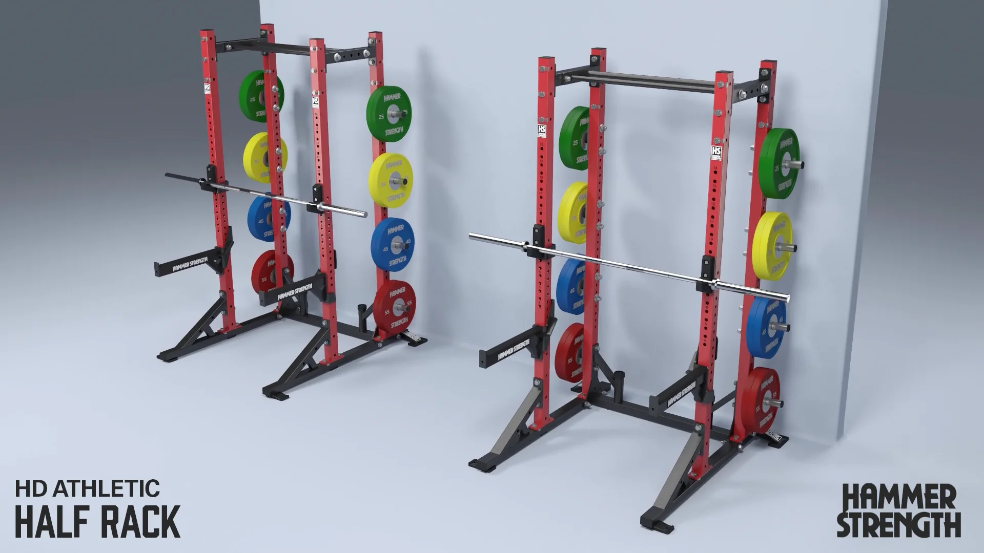 Hammer Strength HD Athletic Half Rack Hammer Strength