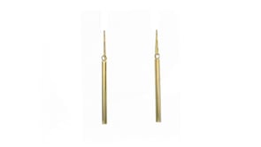 14kt Yellow Gold Linear Drop Earrings