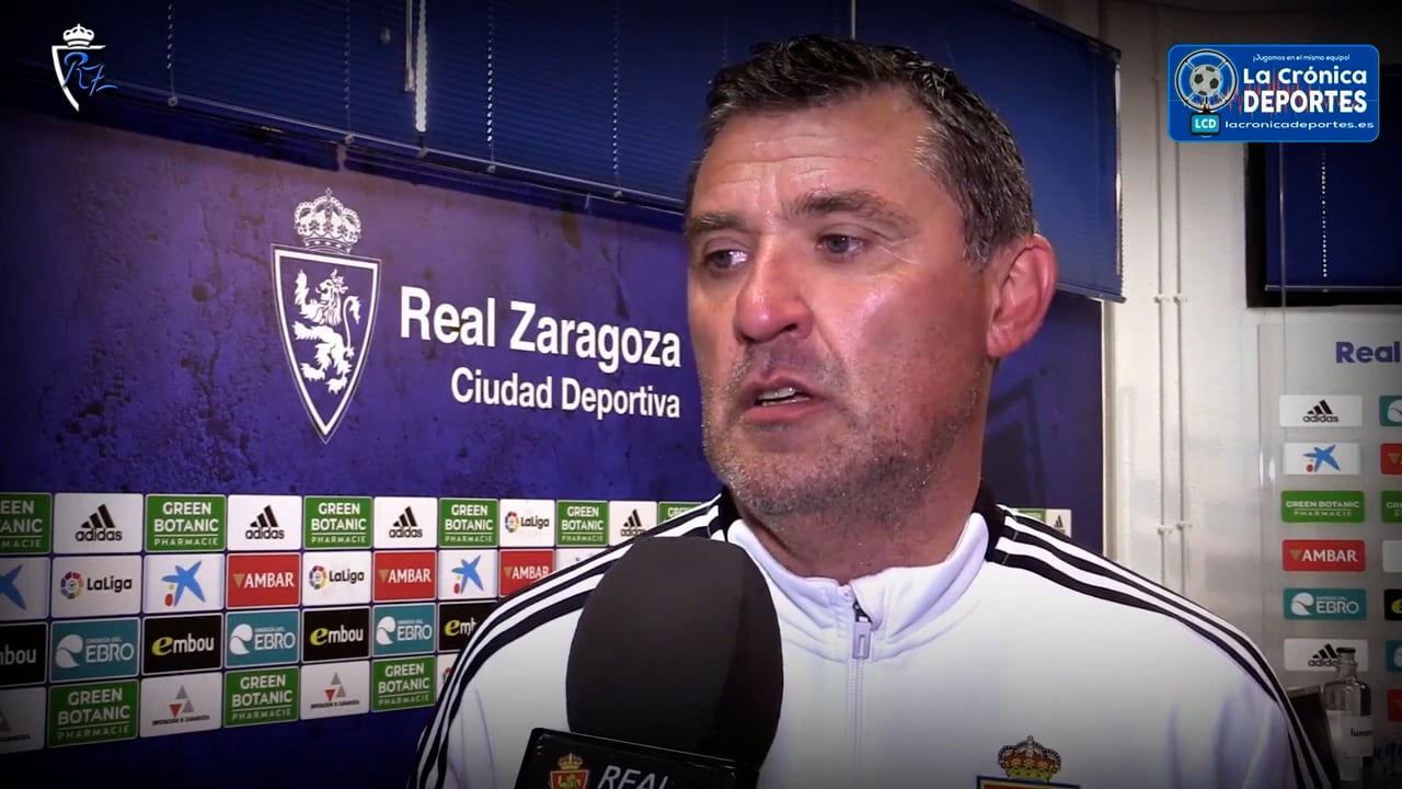EMILIO LARRAZ (Entrenador D. Aragón) Análisis de la victoria frente al Santa Anastasia / PREVIA del partido SD Borja - Deportivo Aragón / J 32 / 3ª División / Fuente: YouTube Real Zaragoza
