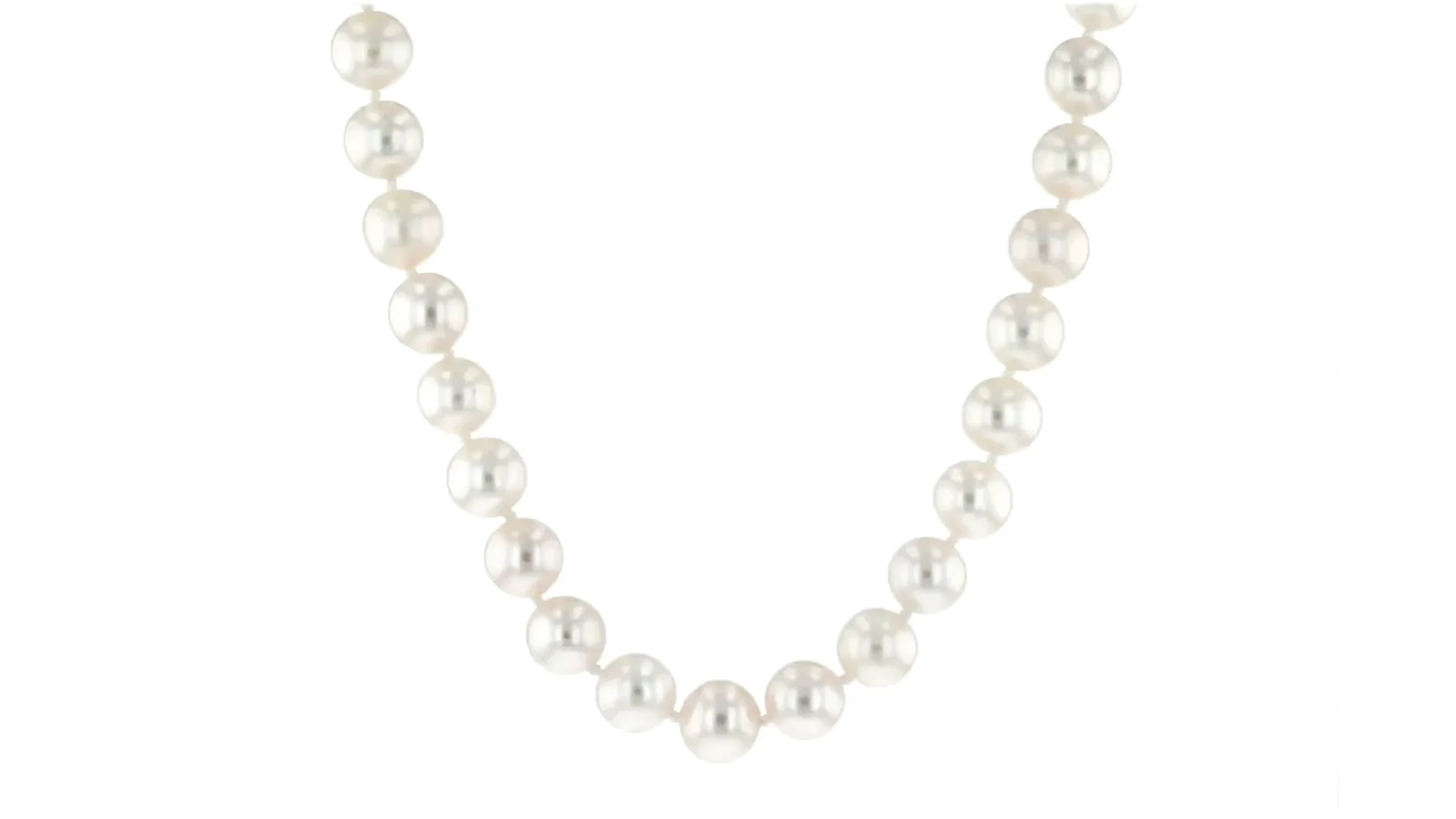 8-9mm Cultured Pearl Necklace with 14kt Yellow Gold | Ross Simons