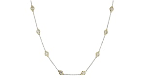 2.00 ct. t.w. Bezel-Set Diamond Station Necklace in 14kt Yellow Gold