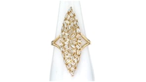 85 ct. t.w. Diamond Cluster Ring in 14kt Yellow Gold
