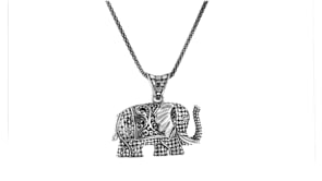 Sterling Silver Elephant Necklace