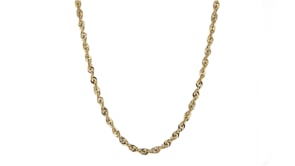 4mm 14kt Yellow Gold Rope Chain Necklace