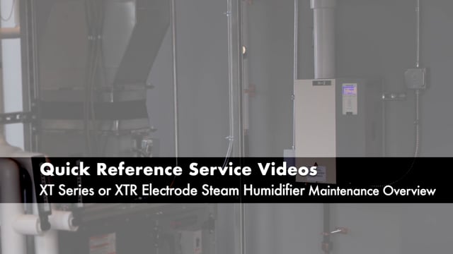Prepare to run schedule maintenance on an XT series electrode steam humidifier by learning ahead of time what to expect in terms of tools, consumables, and time commitment. Learn also how to determine service intervals based on the steam cylinder appearance and water quality.