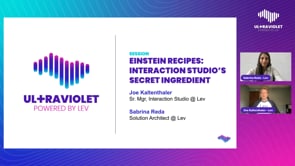 Einstein Recipes: Interaction Studio’s Secret Ingredient