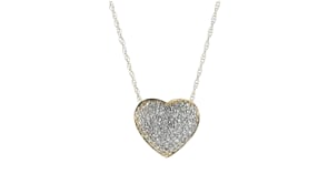 25 ct. t.w. Diamond Heart Pendant Necklace in 14kt Yellow Gold