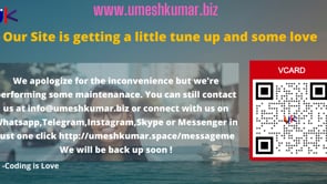 Site Under Maintenance Notification for umeshkumar.biz