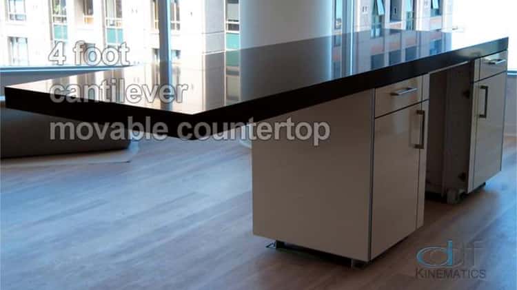 4 Foot Cantilever Movable Countertop on Vimeo