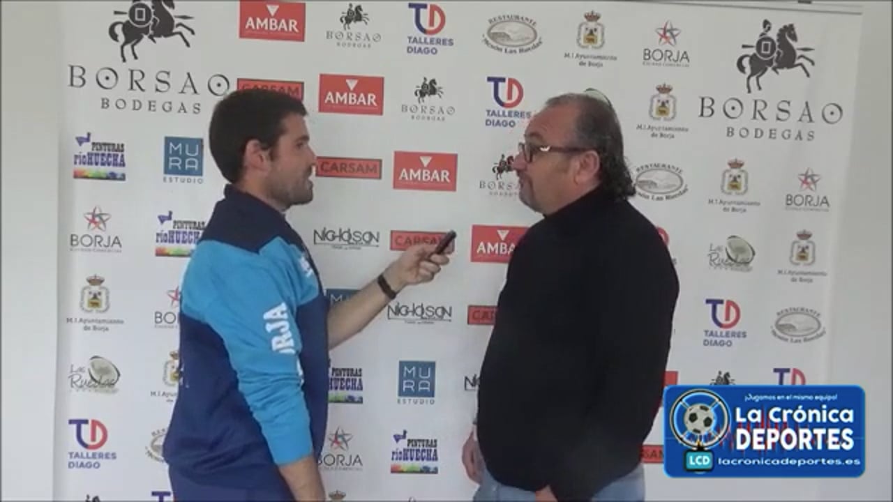 ÓSCAR TIBERIO (Entrenador Borja) SD Borja 1-2 Deportivo Aragón / Jornada 32 / 3ª División