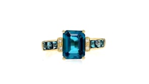 3.00 ct. t.w. London Blue Topaz Ring in 14kt Yellow Gold