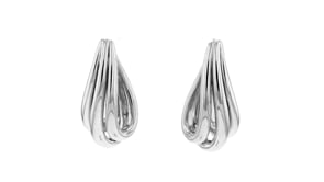 Italian Sterling Silver Twisted Hoop Earrings