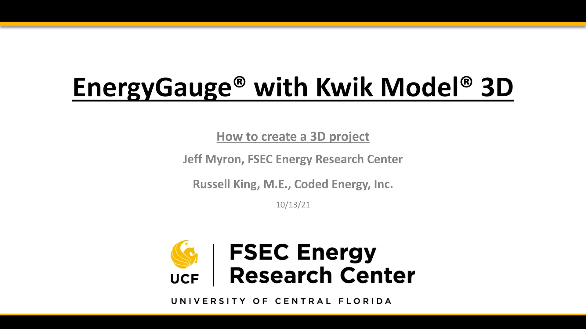 EnergyGauge USA Kwik Model 3D demo