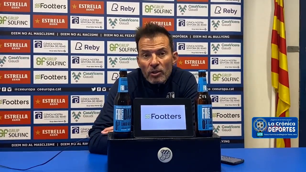 DANI ASO (Entrenador Huesca B) CE Europa 0-3 SD Huesca B / J 26 / 2ª RFEF - Grupo 3 / Fuente: Twitter SD Huesca B