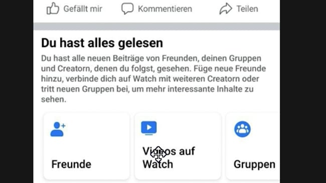 Neuer (aussagekräftiger) Hinweis im Newsfeed