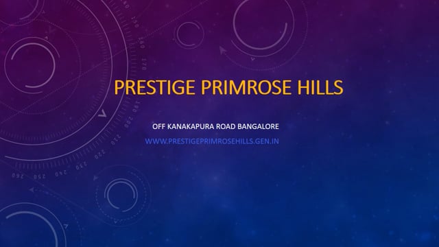 ⁣Prestige Primrose Hills Latest 1&2 BHK Apartments For Sale