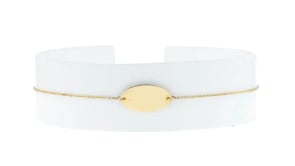 14kt Yellow Gold Personalized Oval Bolo Bracelet