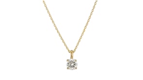 20 Carat Diamond Solitaire Necklace in 14kt Yellow Gold