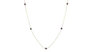 20 ct. t.w. Sapphire Station Necklace in 14kt Yellow Gold