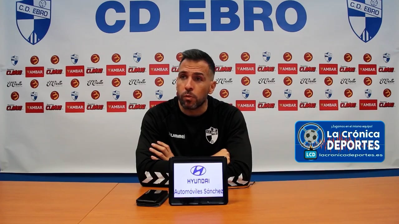 LA PREVIA / CD Ebro - SD Ejea / RAÚL JARDIEL (Entrenador Ebro) Jornada 30 / 2ª RFEF - Grupo 3 / Fuente: Twitter CD Ebro