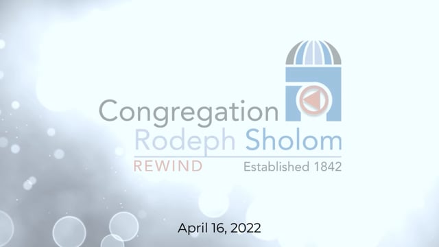 Shabbat Morning 4/16/2022