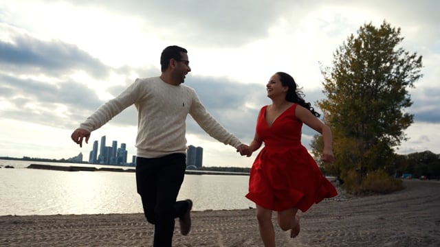 Still from Janhavi & Anurag next day edit by Happy Soul Films, Toronto wedding videographers