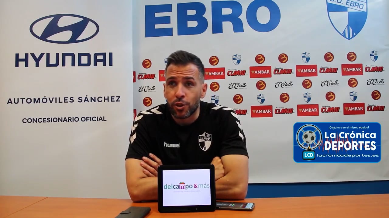 RAÚL JARDIEL (Entrenador Ebro) CD Ebro 1-0 SD Ejea / Jornada 30 / 2ª RFEF - Grupo 3 / Fuente: Twitter CD Ebro