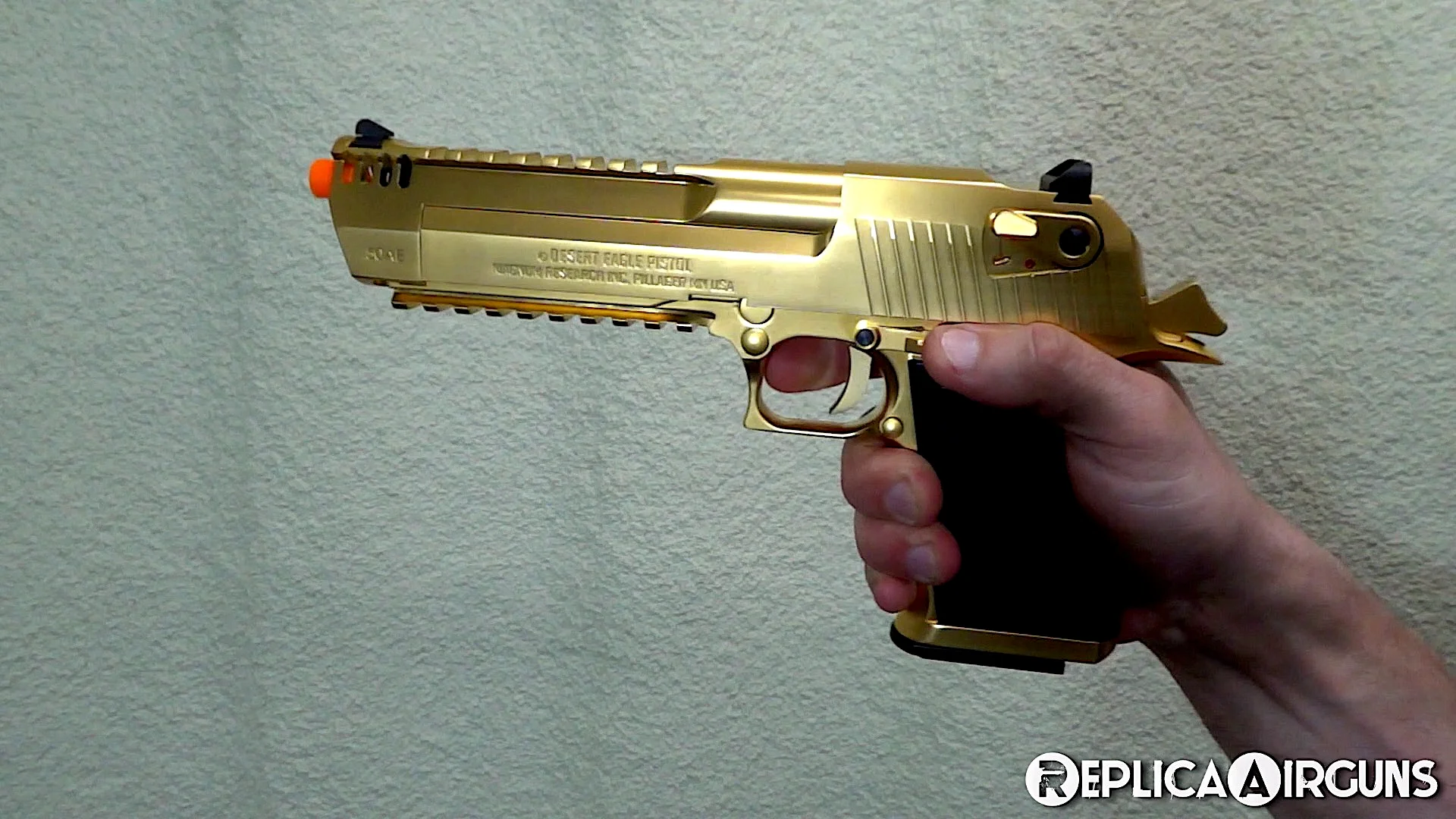 KWC Desert Eagle .50 & Sigma SW40F Blowback Airsoft Pistol Review on Vimeo