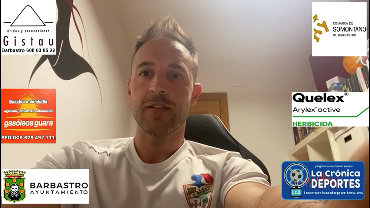 DAVID GIMÉNEZ (Entrenador Binéfar)  CF Illueca 1-0 CD Binéfar  J 32 / 3ª División