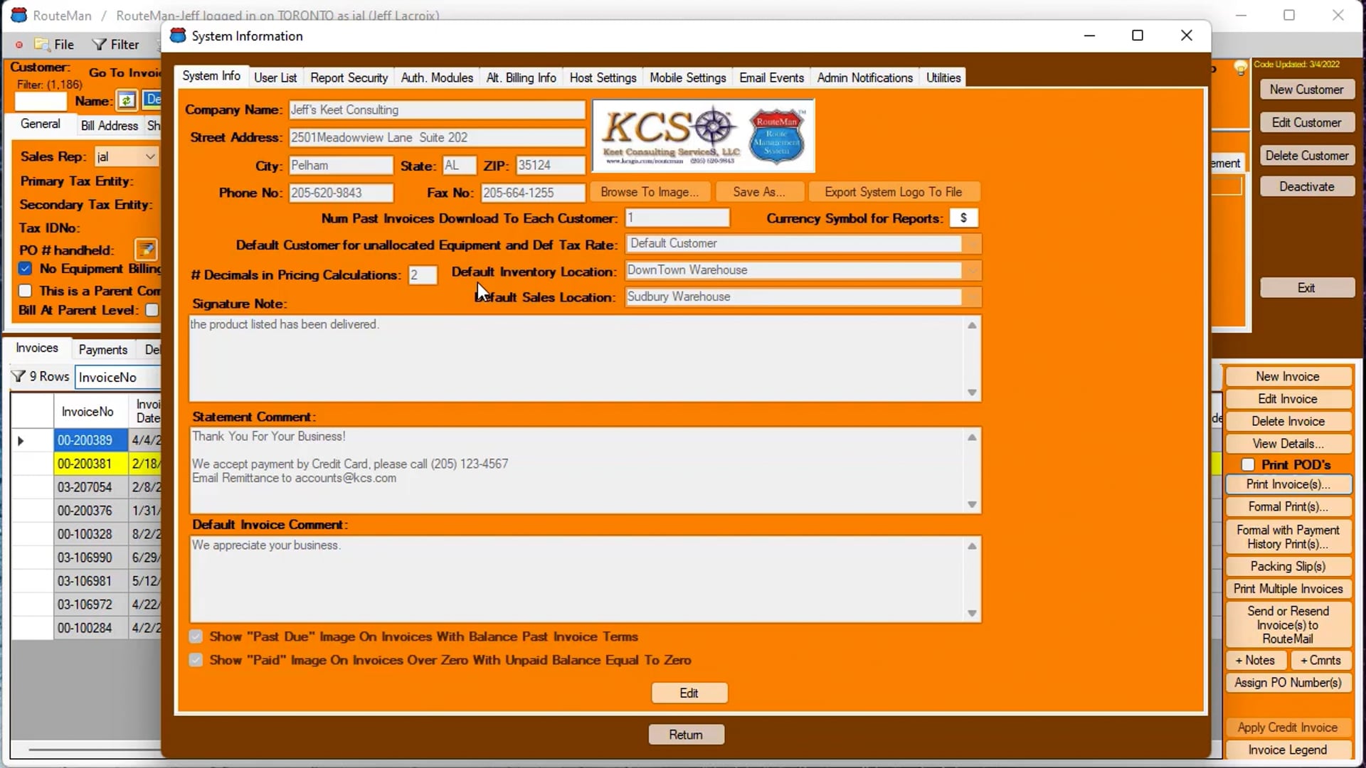 RouteMan Help Videos