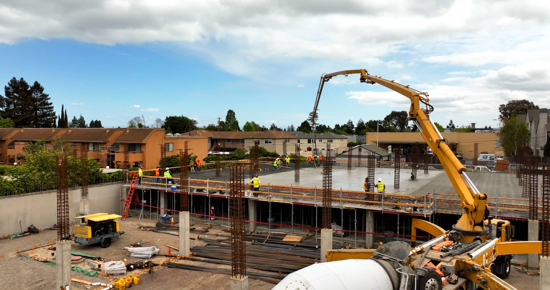Mulhall Construction Old County Road Progress Video 5 Concrete Pour
