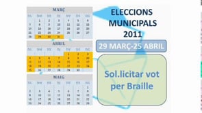 Calendari eleccions municipals 2011